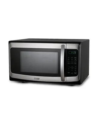 Commercial Chef 1.1 Cu. Ft. Counter Top Microwave,Stainless Steel