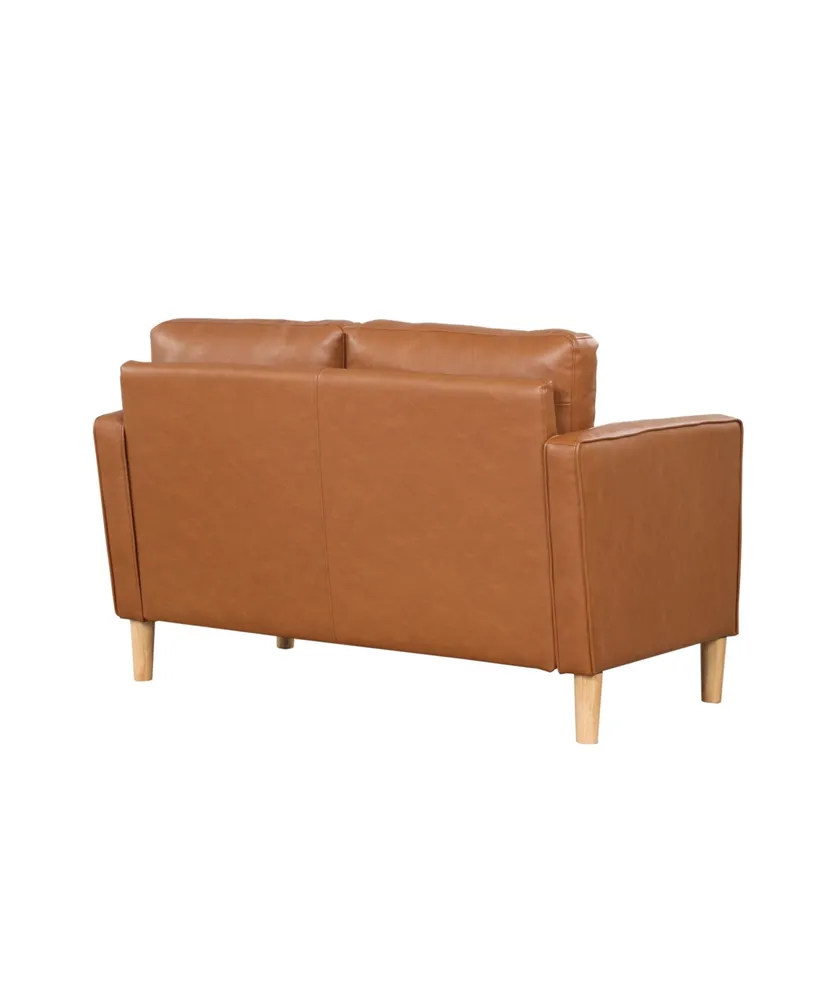 Lifestyle Solutions 52" Faux Leather Morris Loveseat