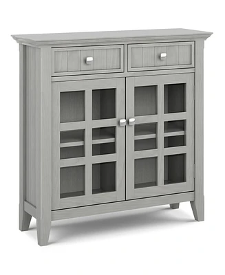 Simpli Home Acadian 36" Solid Wood Entryway Storage Cabinet