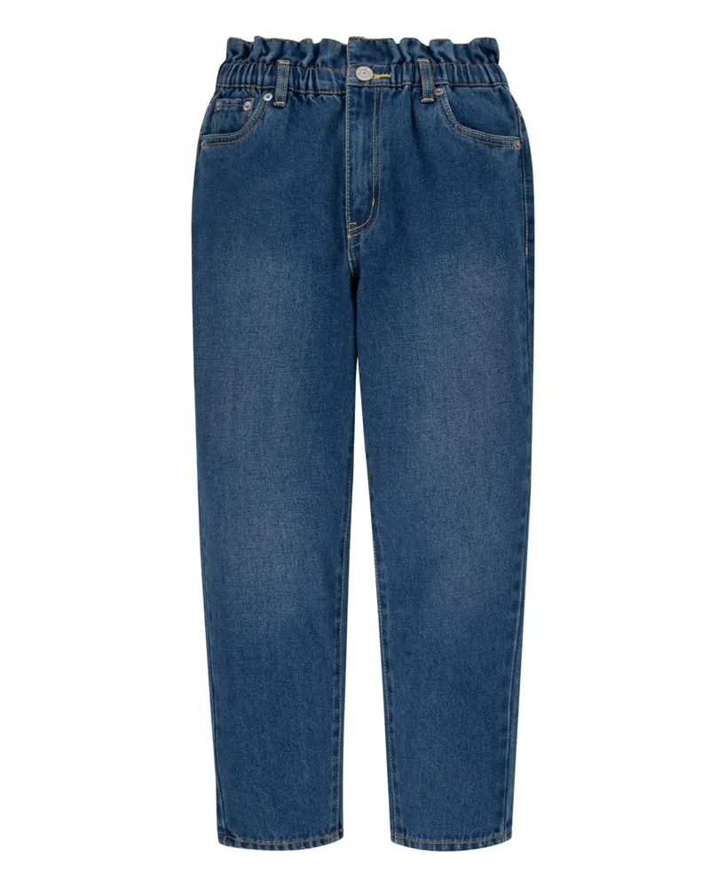 Levi's Big Girls High Waisted Tapered Relaxed Paperbag Jeans