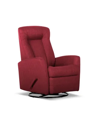 Simplie Fun Sofia Handle Manual Glider Swivel Recliner