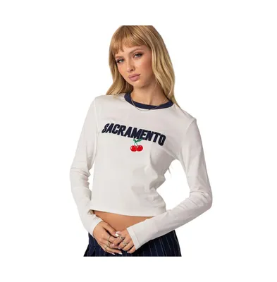 Women's Embroidered Sacramento T-Shirt