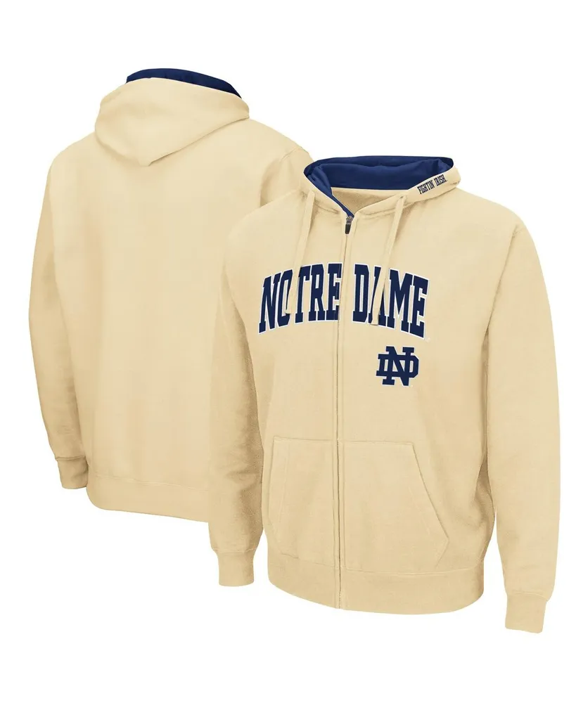 Colosseum Men's Notre Dame Fighting Irish Arch & Logo 3.0 Full-Zip Hoodie