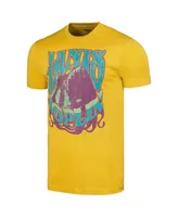 Men's Gold Distressed Janis Joplin Sing From The Soul T-shirt