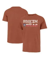 Men's '47 Brand Orange Distressed Texas Longhorns Article Franklin T-shirt