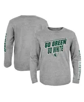 Big Boys Heather Gray Michigan State Spartans 2-Hit For My Team Long Sleeve T-shirt