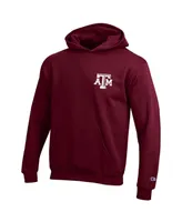 Big Boys Champion Maroon Texas A&M Aggies Powerblend Two-Hit Pullover Hoodie