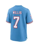 Big Boys Nike Malik Willis Light Blue Tennessee Titans Game Jersey