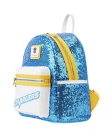 Men's and Women's Loungefly Los Angeles Chargers Sequin Mini Backpack