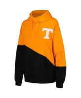 Women's Gameday Couture Tennessee Orange, Black Volunteers Matchmaker Diagonal Cowl Pullover Hoodie