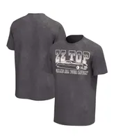 Men's Charcoal Distressed Zz Top Gimme All Your Lovin' Washed Graphic T-shirt