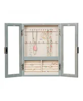 Mele & Co Leia Hanging Jewelry Cabinet in Finish