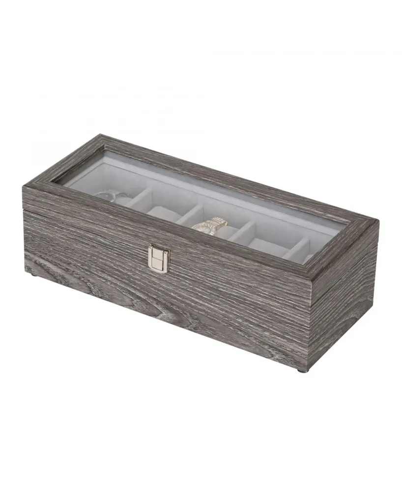 Mele & Co Nolan Watch Storage Woodgrain Veneer