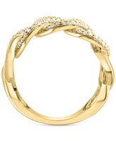 Effy Diamond Wavy Circle Openwork Statement Ring (1-1/20 ct. t.w.) in 14k Gold