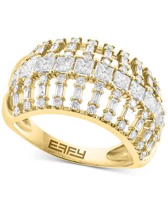 Effy Diamond Multi-Cut Openwork Statement Ring (1-1/2 ct. t.w.) in 14k Gold