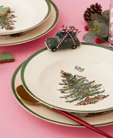 Spode Christmas Tree Rim Soup Bowls, Set of 4