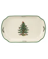 Spode Christmas Tree Rectangular Scalloped Tray