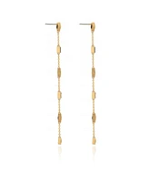 Ettika Geometric Linear 18K Gold Plated Earrings