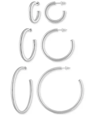 Ben Oni Shalay 3 Pair Hoop Earrings Set