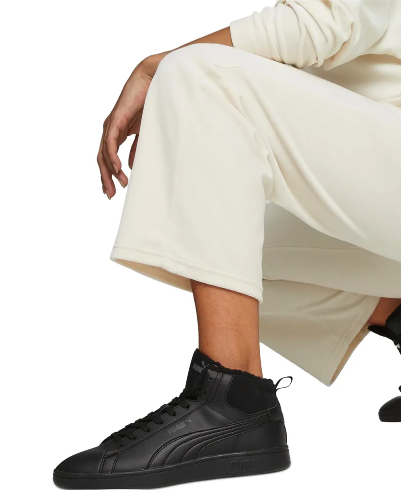 Puma Women's Essential Elevated Velour Straight-Leg Sweatpants