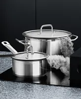 BergHOFF Gem Downdraft 18/10 Stainless Steel 7 Piece Cookware Set