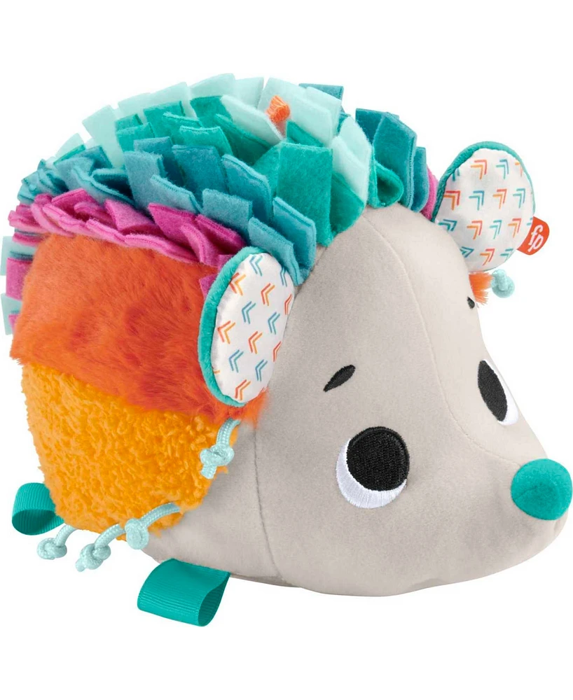 Fisher Price Cuddle and Snuggle Hedgehog Newborn Plush Sensory Toy - Multi