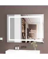 Simplie Fun Bathroom Vanity Led Lighted Mirror-32x40