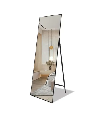 Simplie Fun Full Length Mirror Standing 65"X22" For Bedroom With Aluminum Frame