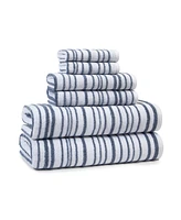 Cassadecor Urbane Stripe Cotton Hand Towel, 18" x 28"