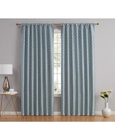 Hlc.me Franklin Moroccan 100% Complete Blackout Thermal Insulated Energy Savings Heat/Cold Blocking Back Tab Rod Pocket Curtain Drapery for Bedroom