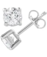 Forever Grown Diamonds Lab Grown Diamond Stud Earrings (1 ct. t.w.) in Sterling Silver