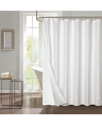 White Diamond Texture 14 Pc Shower Curtain Set