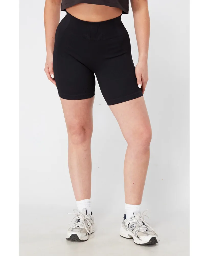 Active Womens Seamfree Rib Bike Shorts