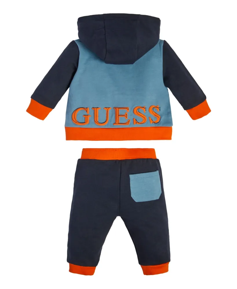 Guess Baby Boys French Terry Hoodie and Joggers, 2 Piece Set