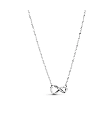 Pandora Moments Sterling Sparkling Cubic Zirconia Infinity Collier Necklace