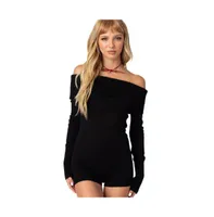 Women's Pandorah Off Shoulder Knitted Romper