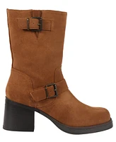 Kenneth Cole New York Women's Janice Block Heel Boots - Tobacco