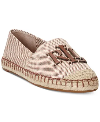 Lauren Ralph Women's Cameron Logo Slip-On Espadrille Flats