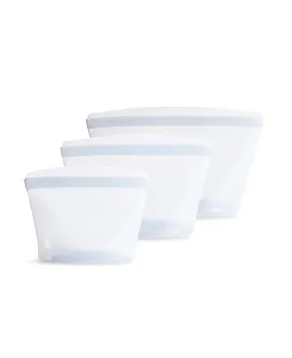Stasher 1 Cup Plus 2 Cup Plus 4 Cup 3 Pack Bowl Bundle