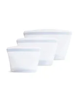 Stasher 1 Cup Plus 2 Cup Plus 4 Cup 3 Pack Bowl Bundle