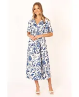 Petal and Pup Womens Kaleen Midi Wrap Dress