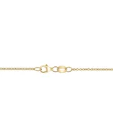 Effy Emerald (7/8 ct. t.w.) & Diamond (1/8 ct. t.w.) 18" Pendant Necklace in 14k Gold