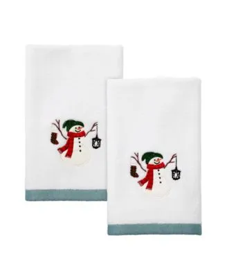Avanti Snowman Park Holiday Bath Towels