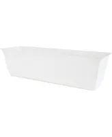 The Hc Companies Plastic Eclipse Window Planter, White, 24 inches