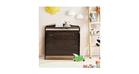 Baby Changing Table with 3 Drawers and Safety Belt