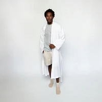 100% French Linen Unisex Bathrobe