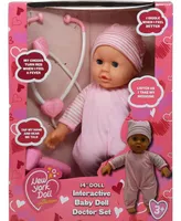 The New York Doll Collection 14 Inch Talking Baby Doll Doctor Playset