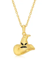 Harry Potter Womens Sorting Hat Gold-Plated Pendant Necklace, 16 + 2''