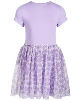 Epic Threads Toddler & Little Girls Short-Sleeve Happy Flower Tulle Dress, Created for Macy's