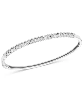 Diamond Skinny Bangle Bracelet (1/4 ct. t.w.) in Sterling Silver